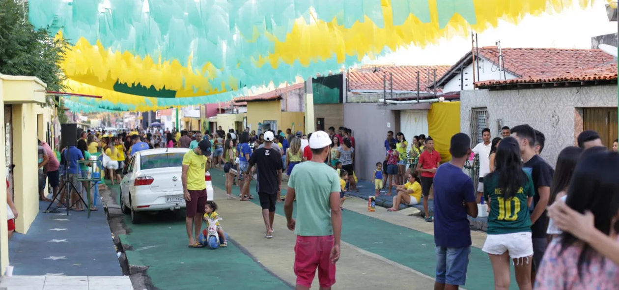 A Rua da Copa é muito procurada pelos torcedores
