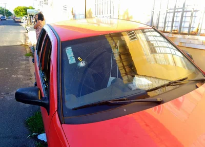 Carro onde a vítima foi morta 