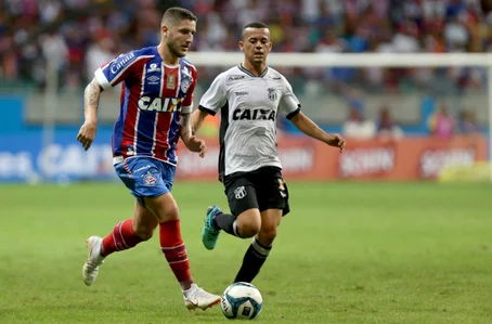 Disputa entre Bahia e Ceará na Arena Fonte Nova