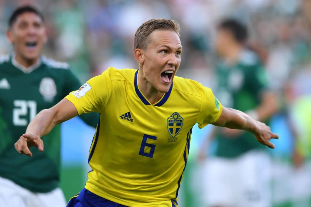 Suécia vence o México e se classifica para as oitavas