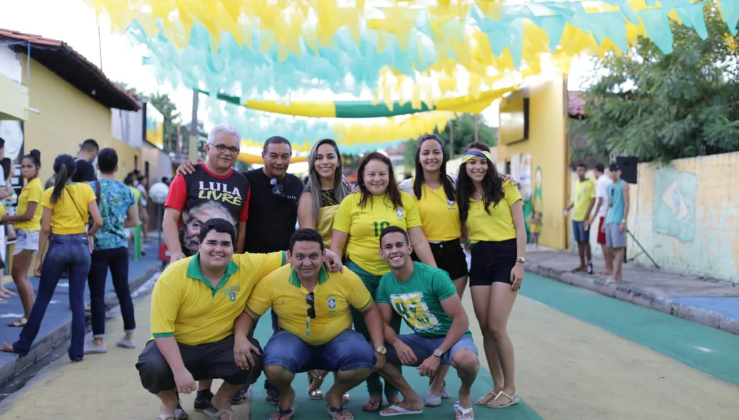 Torcedores na Rua da Copa