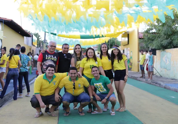 Torcedores na Rua da Copa