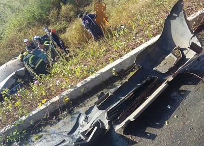 Acidente deixa homem preso nas ferragens no litoral do Piauí