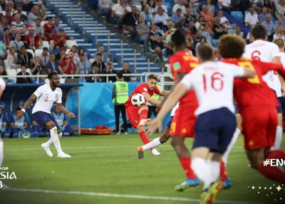 Jogo entre Bélgica e Inglaterra  