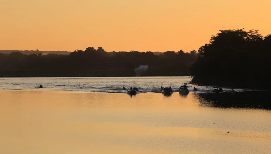 Canoas no rio Poti