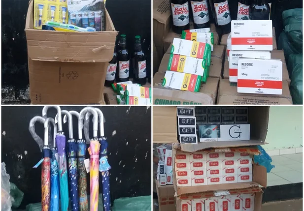 Material apreendido pela PM em Francinópolis