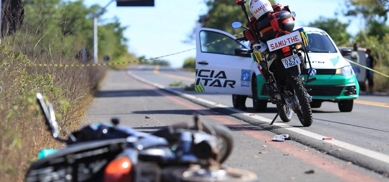 O crime foi praticado por dois indivíduos em uma motocicleta