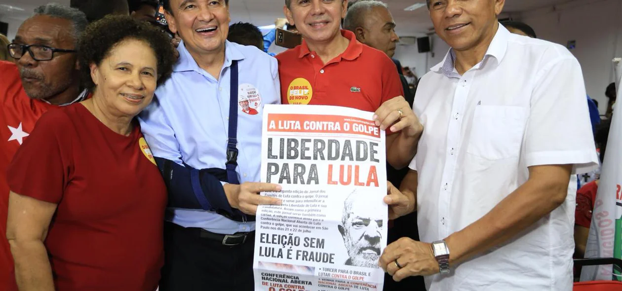 Regina Sousa, Wellington Dias, Paulo Martins e João de Deus