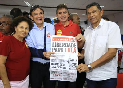Regina Sousa, Wellington Dias, Paulo Martins e João de Deus
