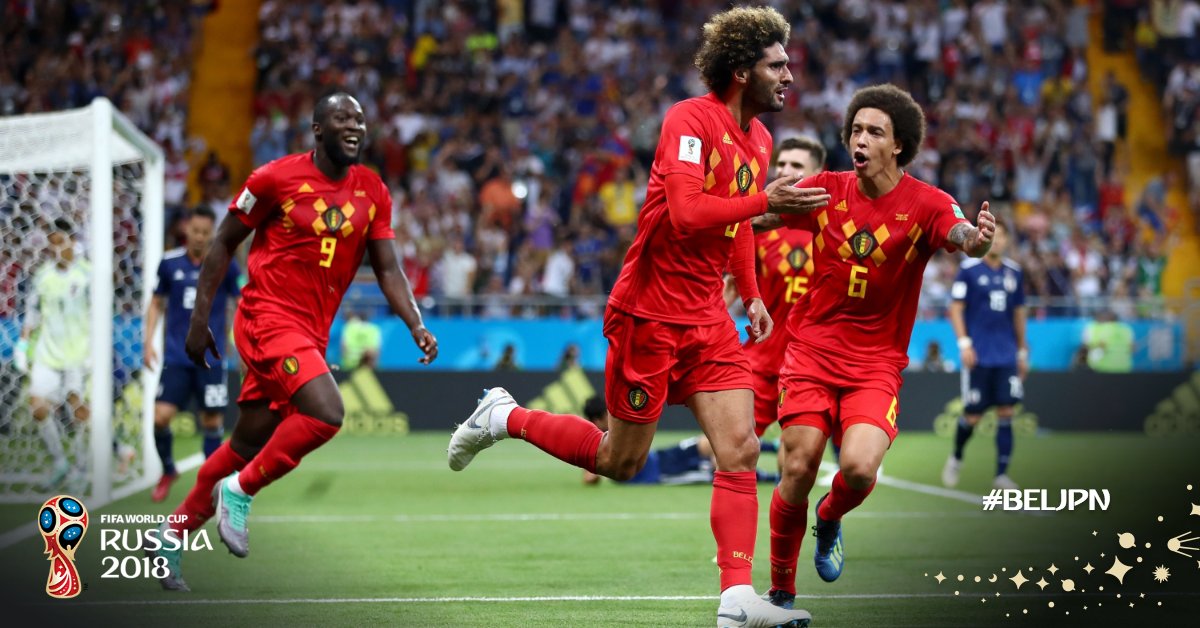 Bélgica ganha do Japão de virada e avança para as quartas de finais da Copa do Mundo. 