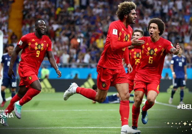 Bélgica ganha do Japão de virada e avança para as quartas de finais da Copa do Mundo