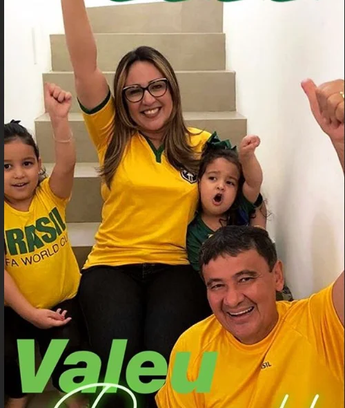 Governador comemora com a família