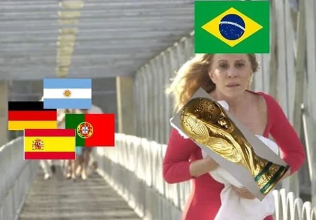 Meme após jogo do Brasil