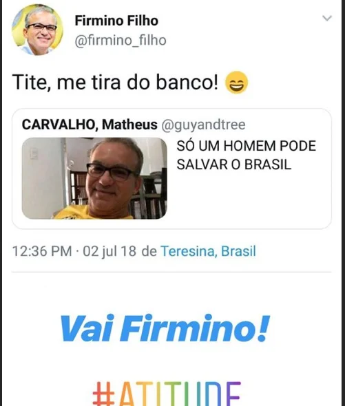 O deputado Luciano Nunes brincou com a coincidência entre o nome do jogador e do prefeito