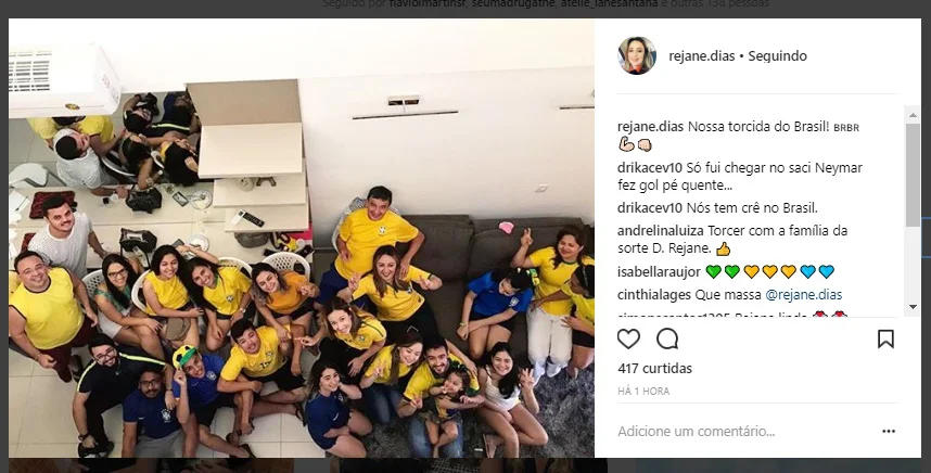 Wellington Dias assiste jogo do Brasil ao lado da família