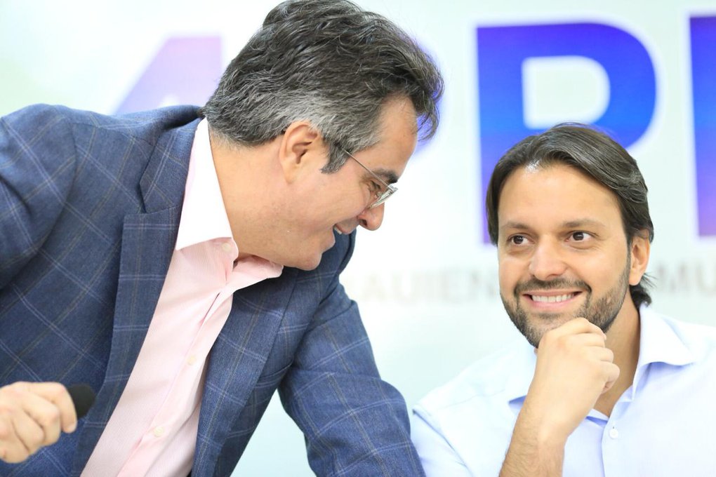 Ciro Nogueira e ministro Alexandre Baldy durante solenidade na APPM