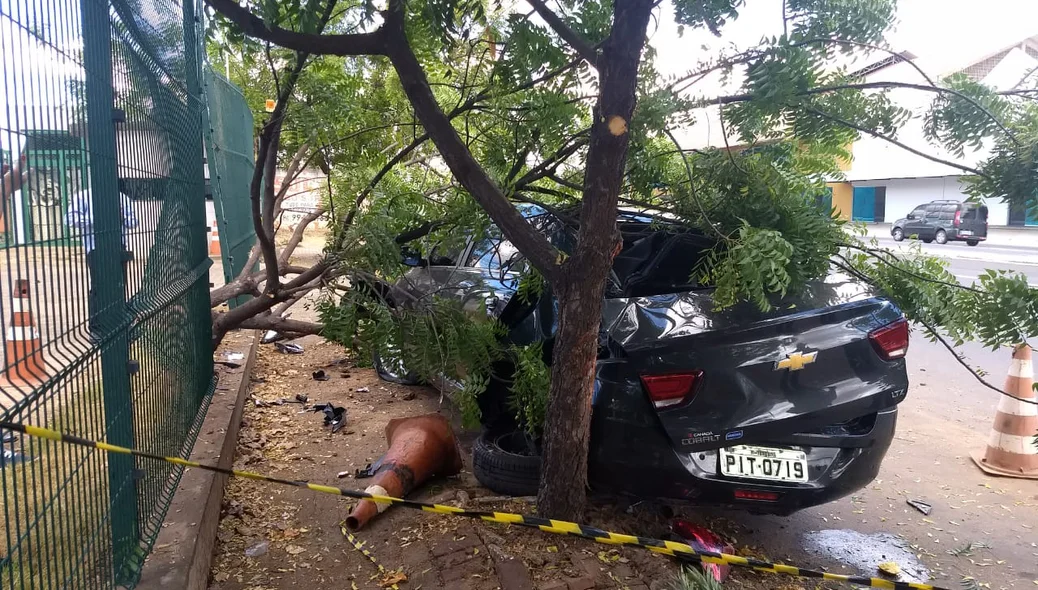 O homem que furtou o veículo carregava abacaxis no porta-malas 