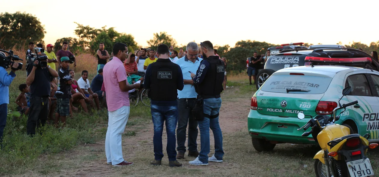 Polícia Civil no local onde proprietário de motel foi encontrado morto  