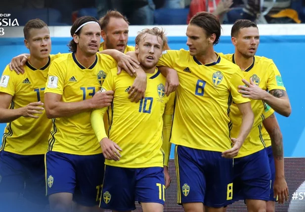 Suécia vence Suíça por 1 a 0 e avança para as quartas de finais da Copa do Mundo