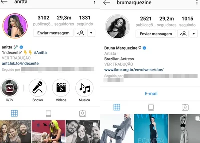 Anitta e Bruna Marquezine