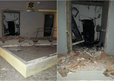 Banco do Brasil estourado por bandidos