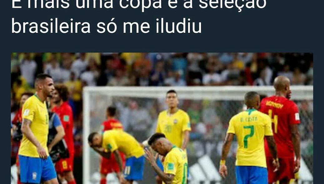 Seleção brasileira iludiu novamente seu povo