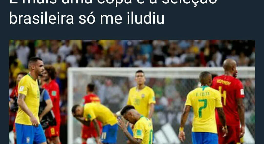 Seleção brasileira iludiu novamente seu povo
