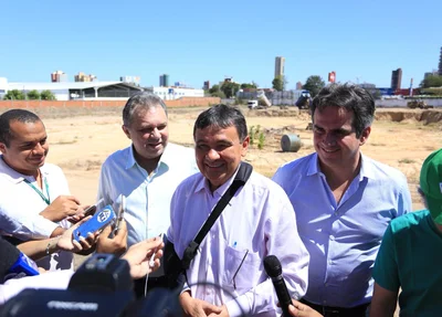 Visita em terreno que será construído nova maternidade do Piauí