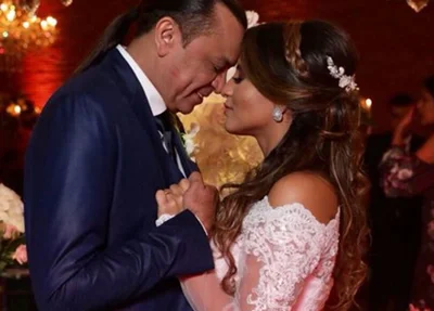 Frank Aguiar e Carol Santos se casam