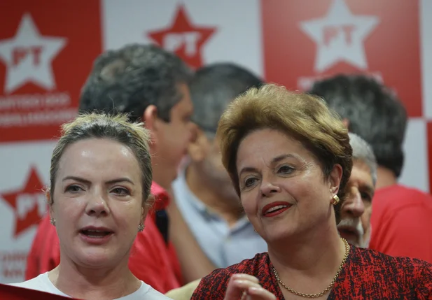 Gleisi Hoffmann e Dilma Rousseff