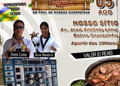 Feijoada beneficente para atletas piauienses