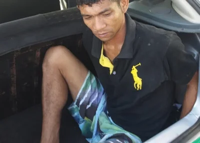 Suspeito por assaltos portando arma branca