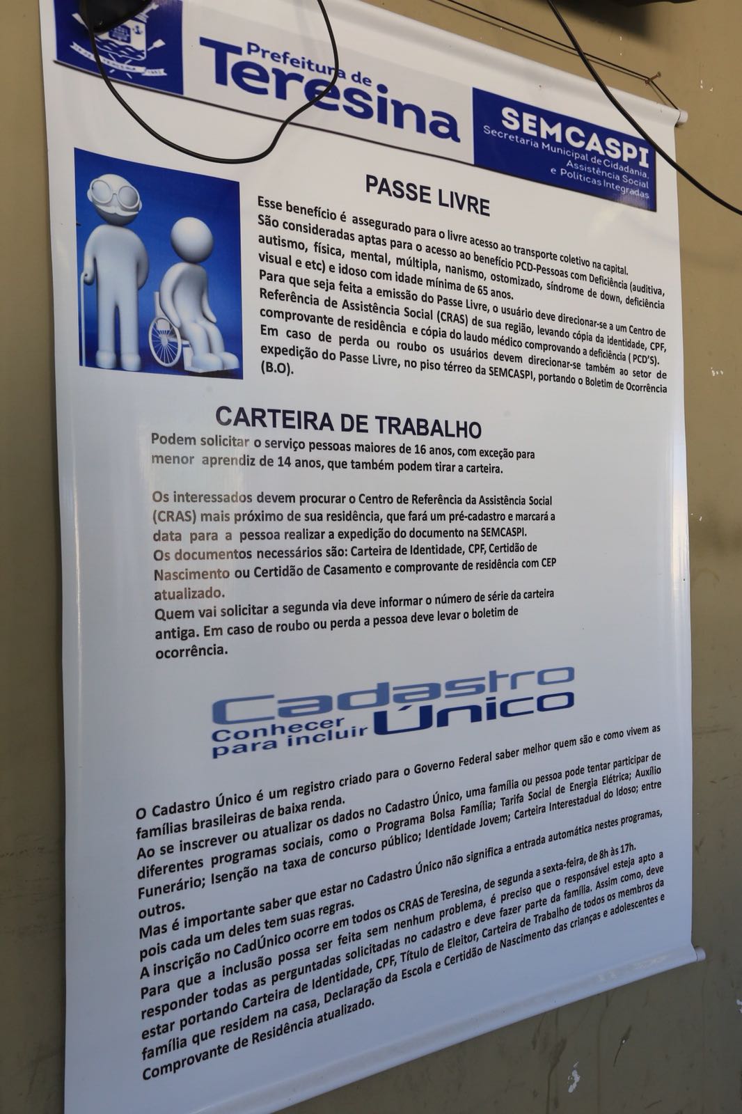 Instruções para retirada do passe-livre