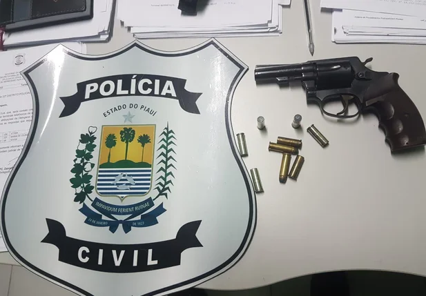 Arma de fogo apreendida em sítio 