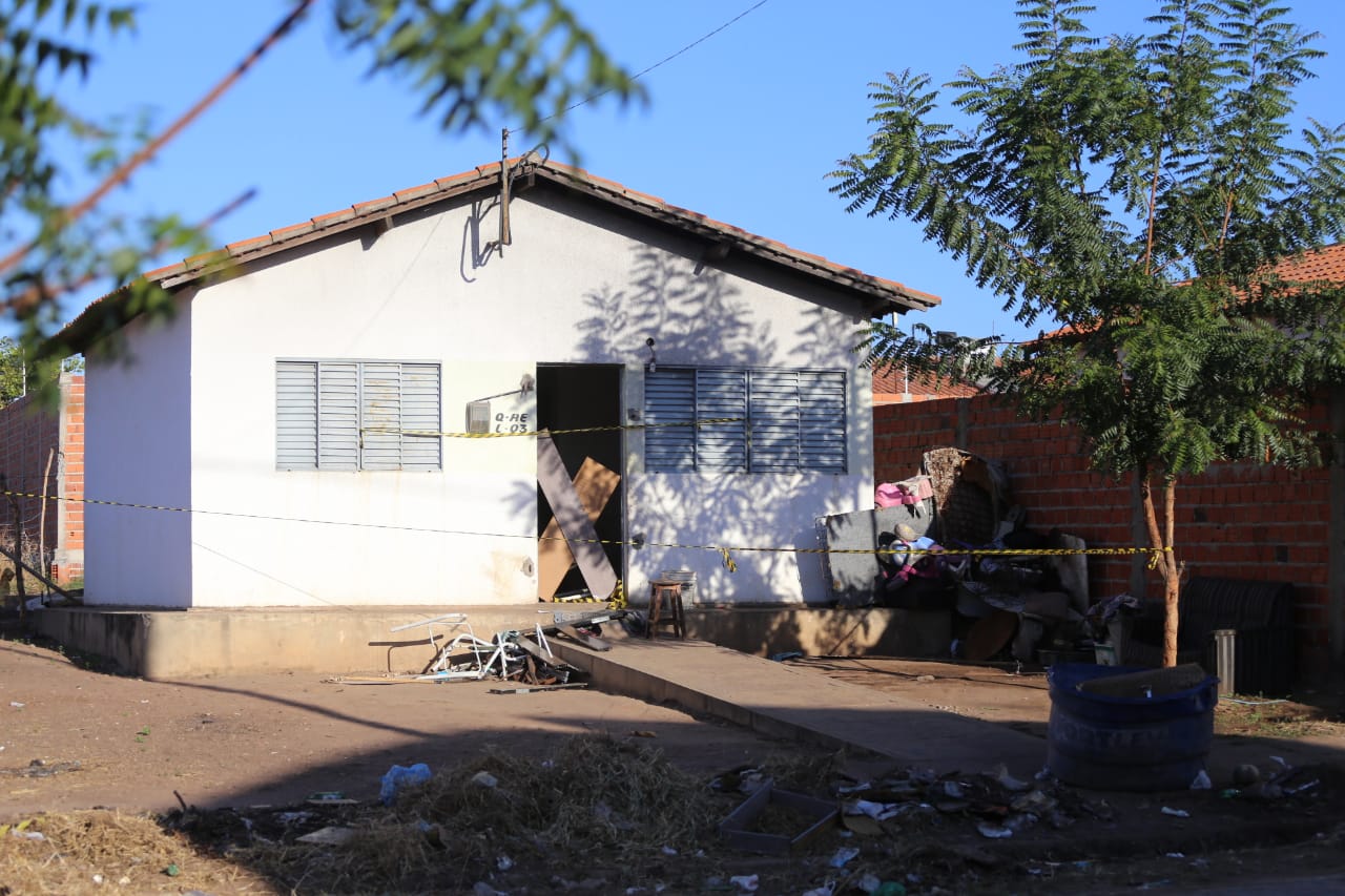 Casa onde a família morava