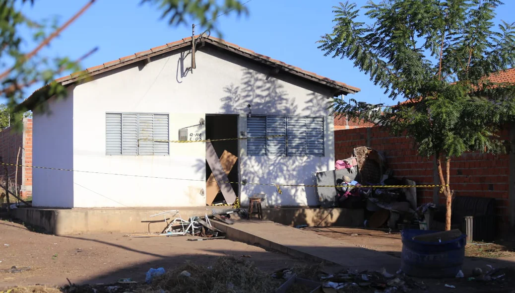 Casa onde a família morava