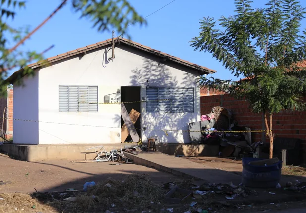 Casa onde a família morava