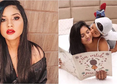 Mileide Mihaile e seu filho Yhudi Lima 