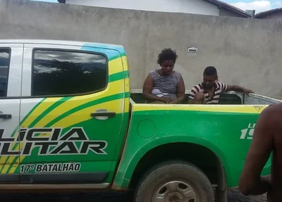 Casal foi preso pela Polícia Militar