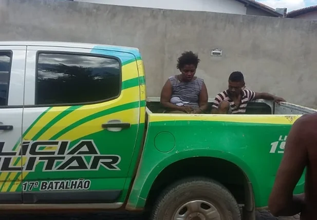 Casal foi preso pela Polícia Militar