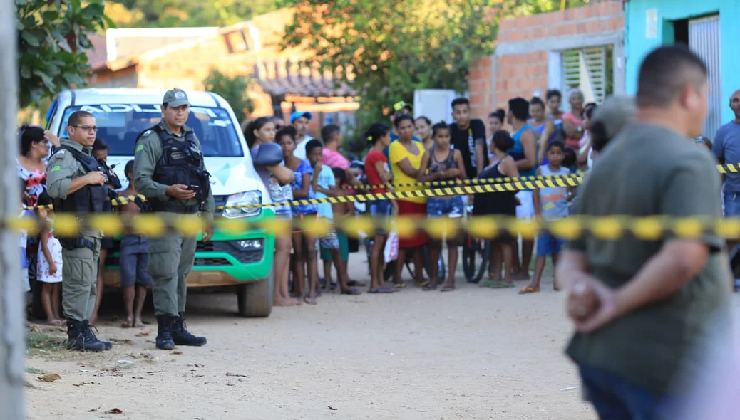 A área foi isolada pela polícia