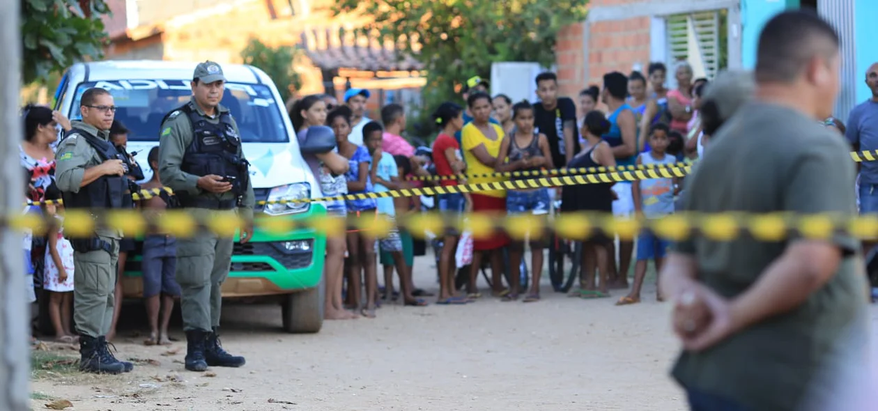 A área foi isolada pela polícia
