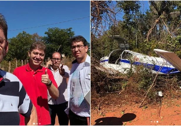Avião com Wilson Martins e Rodrigo Martins fez pouso de emergência