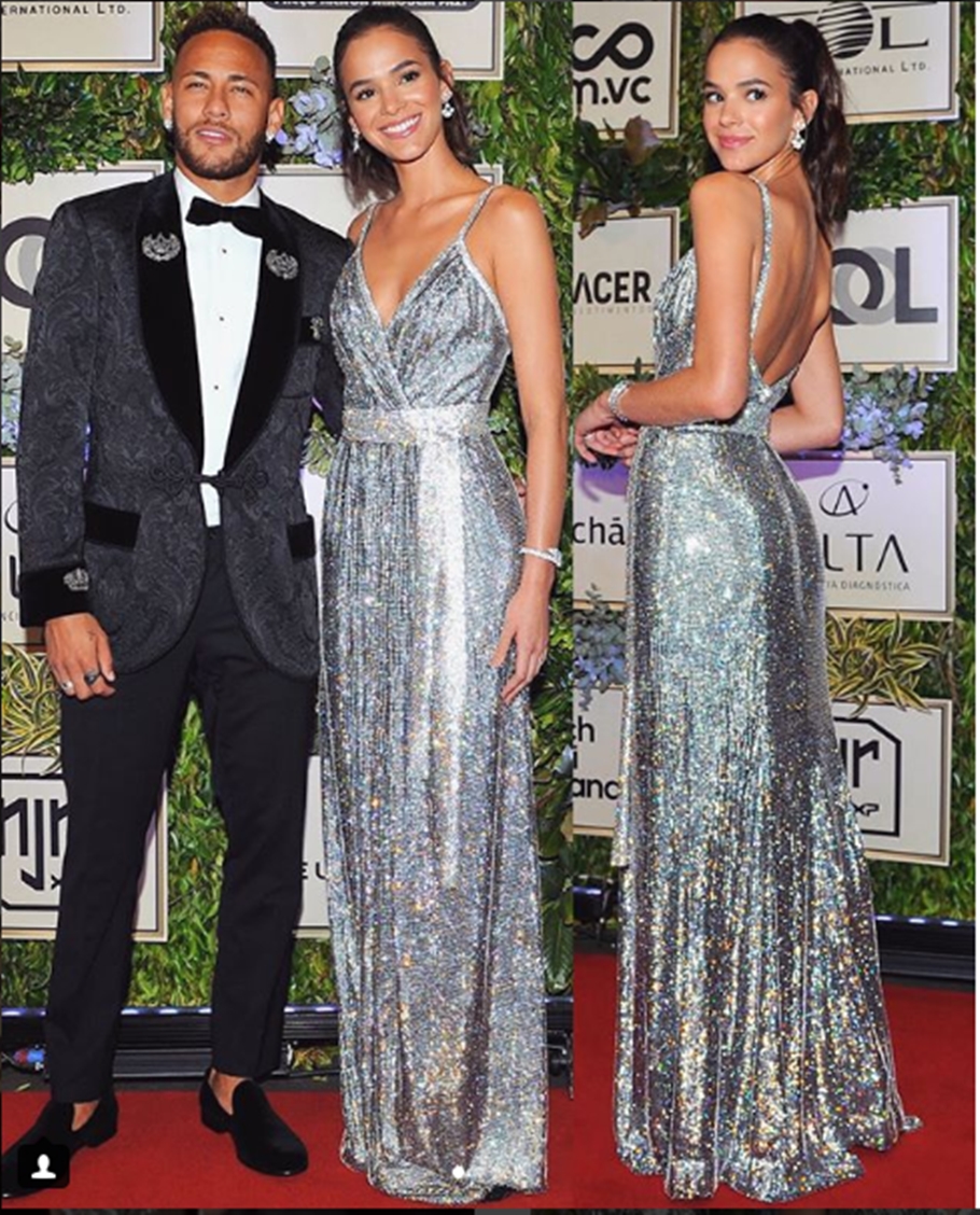 Brumar em gala do Instituto Neymar Jr.