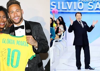 Glória Maria arremata visita a Silvio Santos em leilão de Neymar