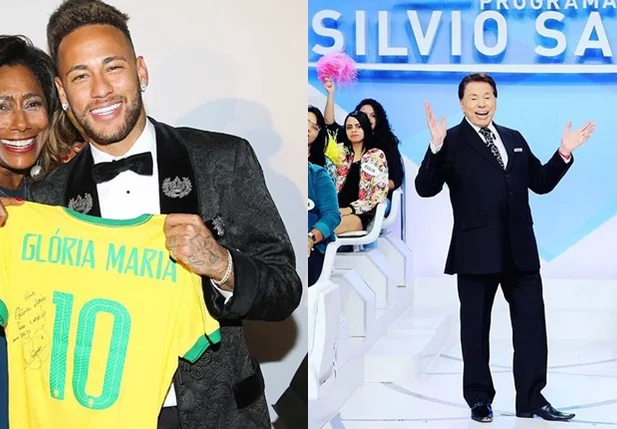 Glória Maria arremata visita a Silvio Santos em leilão de Neymar