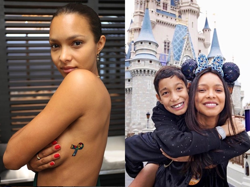 Lais Ribeiro faz tatuagem em homenagem ao filho autista 