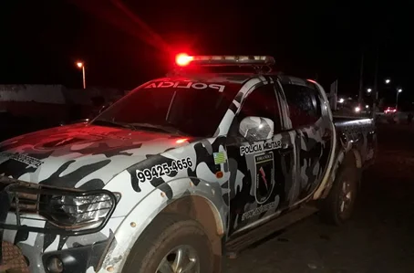 Viatura da PM que atendeu a ocorrência em José de Freitas