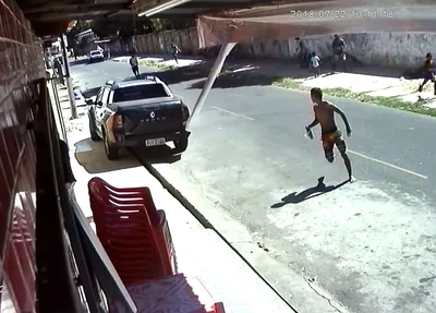 Câmeras flagram tentativa de homicídio na Primavera
