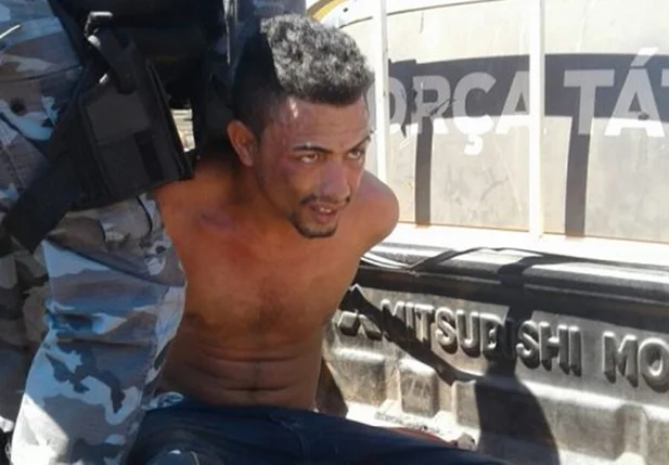Lucas Maciel, preso após assalto em José de Freitas